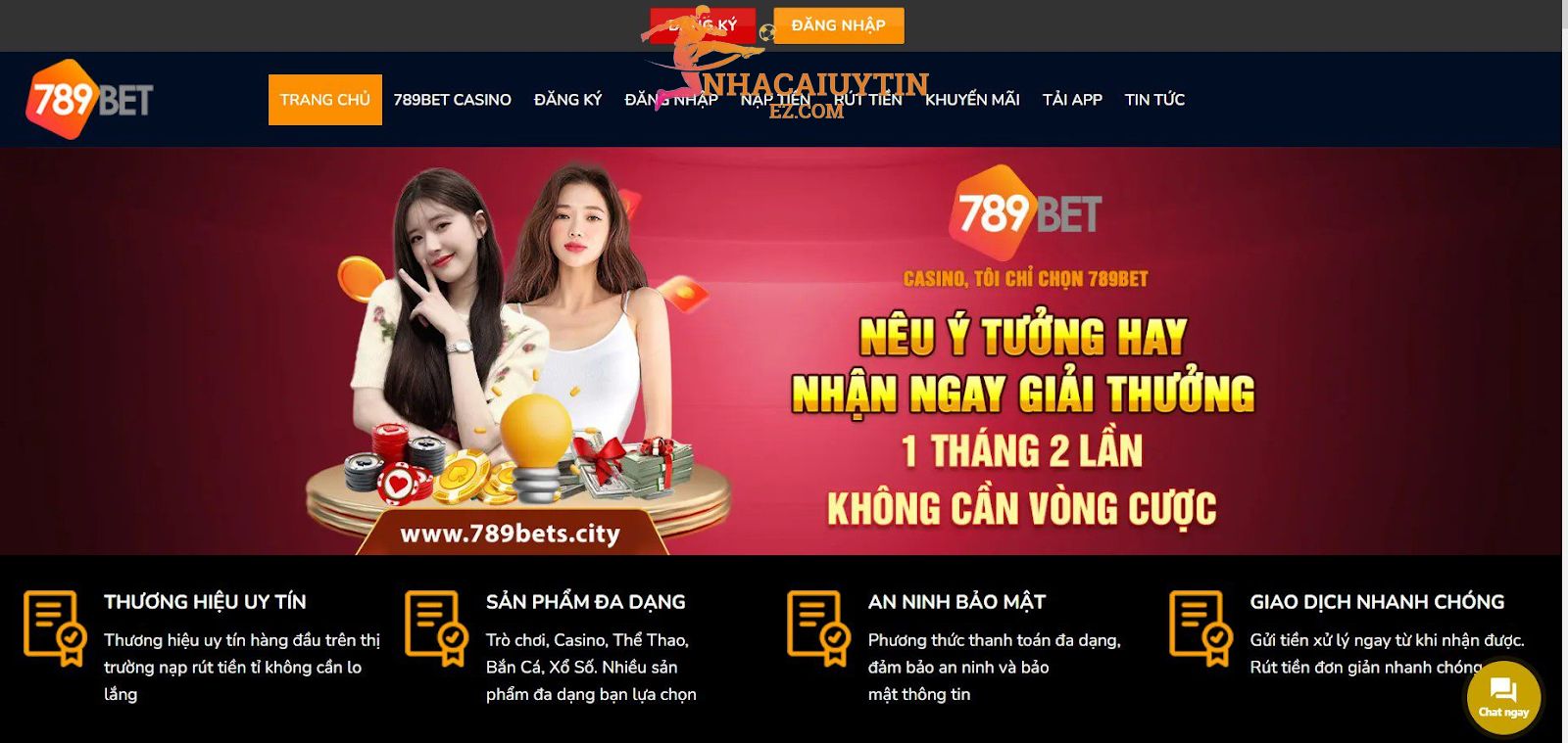 789bet được nhận xét là một trong các nhà cái trực tuyến hàng đầu ở Việt Nam